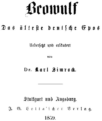 Beowulf : Das älteste deutsche Epos