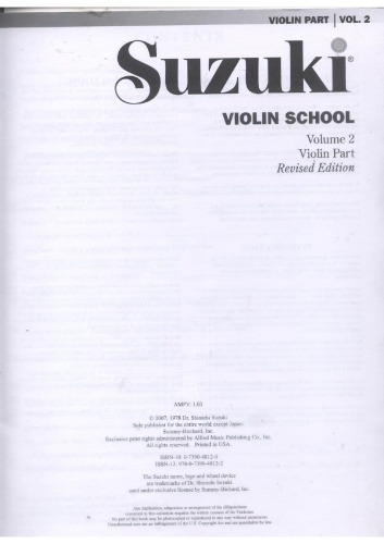 Suzuki Violin Method