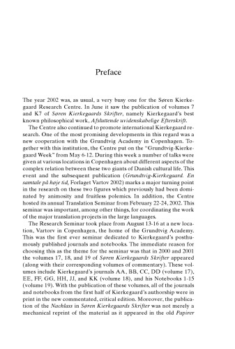 Kierkegaard Studies Yearbook 2003