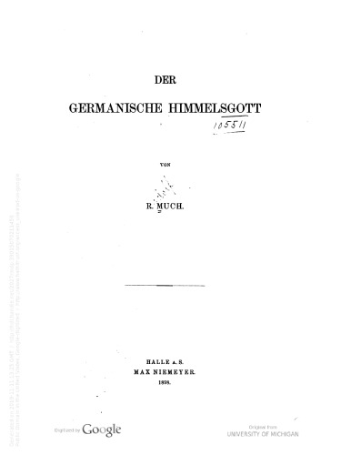 Der germanische Himmelsgott