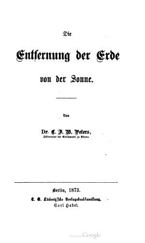 Die Entfernung der Erde von der Sonne.