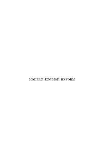 Modern English Reform: From Individualism to Socialism