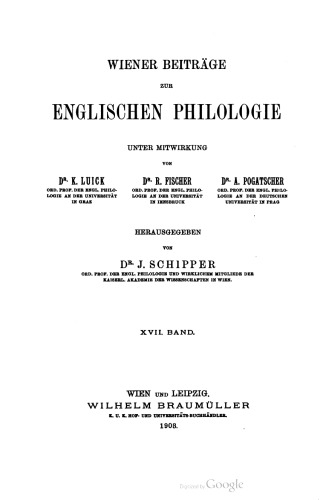 Studien zur englischen Lautgeschichte