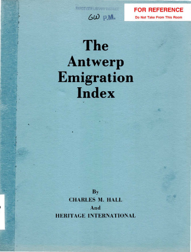 The Antwerp Emigration Index