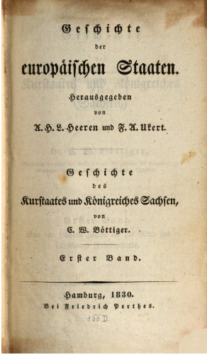Geschichte des Kurstaates und Königreiches Sachsen