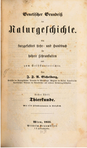 Thierkunde [Tierkunde]