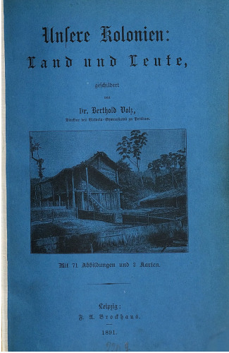 Unsere Kolonien: Land und Leute