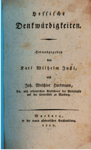 Hessische Denkwürdigkeiten