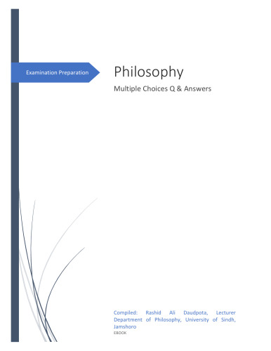 Philosophy Multiple Choice Questions