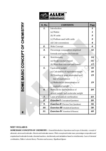 NEET - Allen Chemistry Module