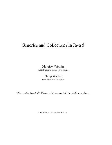 Generics and Collections in Java 5