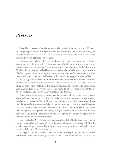 Elementos de Relatividad