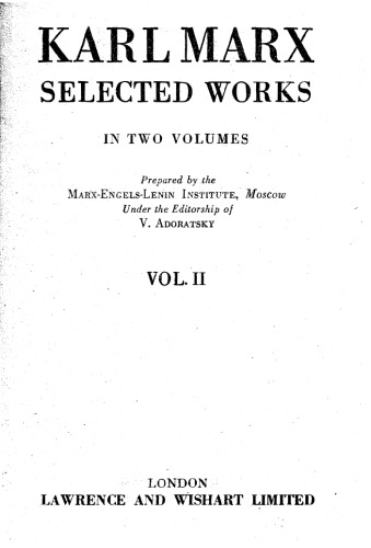 Selected Works in Two Volumes