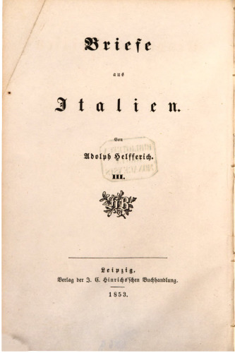 Neapel und Sicilien [Sizilien] im Jahre 1850
