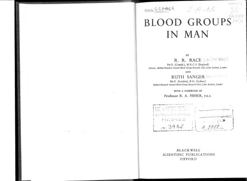 Blood Groups in Man