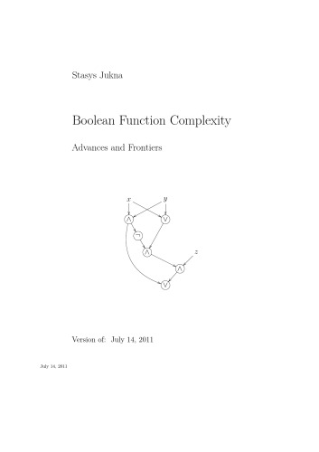 Boolean Function Complexity: Advances and Frontiers