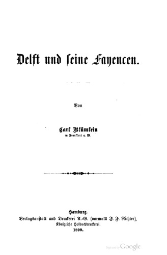 Delft und seine Fayencen