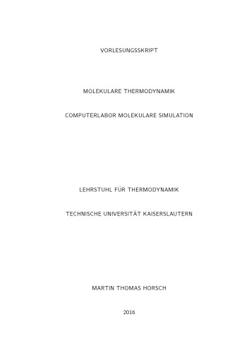 Molekulare Thermodynamik