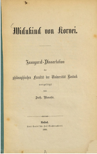 Widukind von Korvei [Corvey]