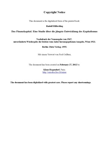 Das Finanzkapital