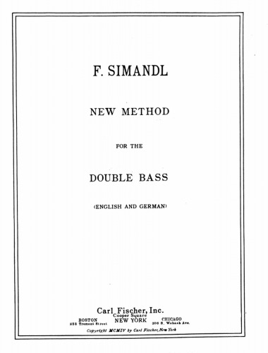 New Method For The Double Bass