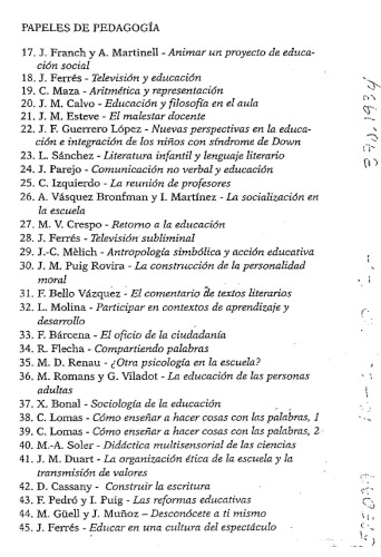 Educar en una cultura del espectáculo
