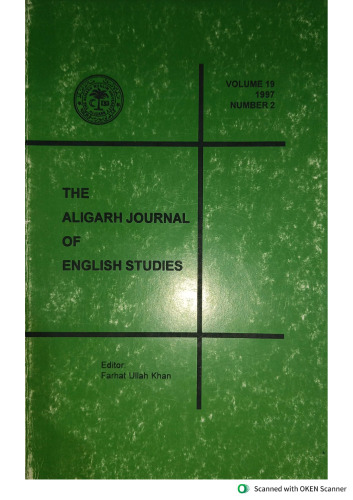 The Aligarh Journal of English Studies