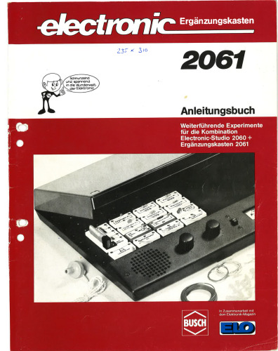 Busch Baukästen 2061 Anleitungsbuch