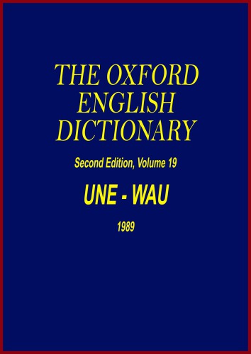 Oxford English Dictionary