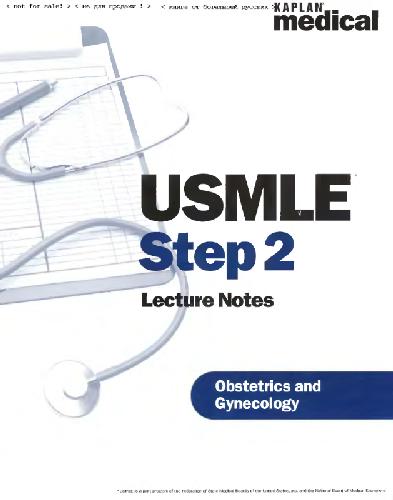 Kaplan USMLE Step 2: Obstetrics and Gynecology