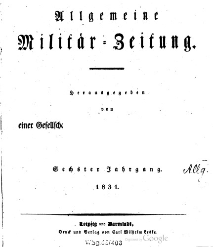 Allgemeine Militär-Zeitung