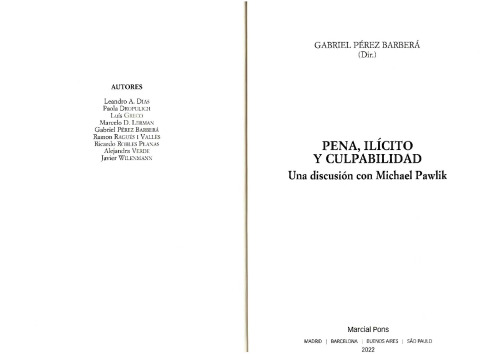 pena, ilícito y culpabilidad