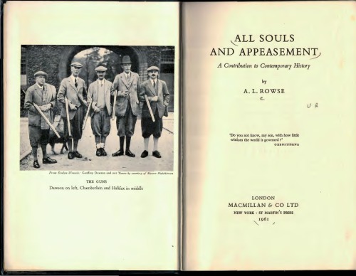 All Souls & Appeasement