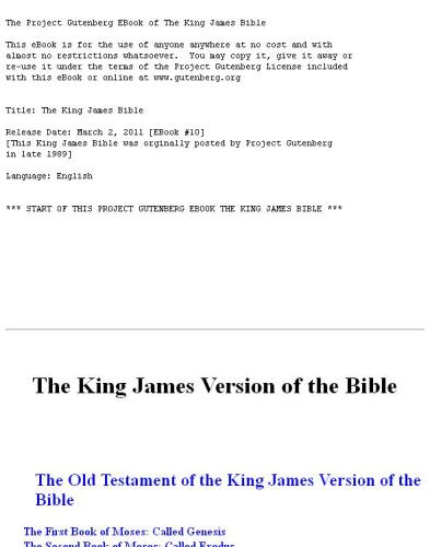 The King James Version of the Bible