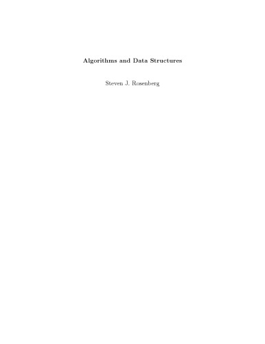 [Manuscript] Algorithms and Data Structures