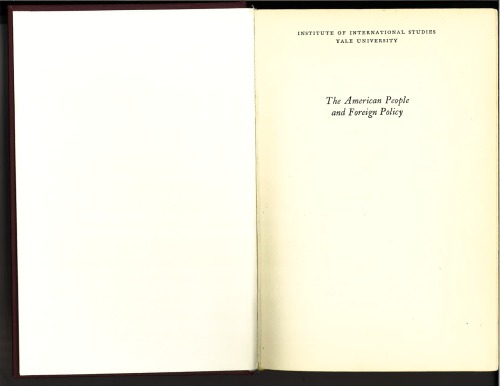 The American People and Foreign Policy