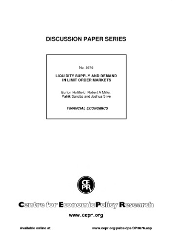 Liquidity Supply And Demand In Limit Order Markets