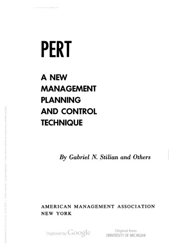 PERT: a new management planning and control technique
