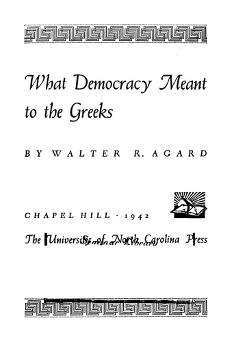 What Democracy Meant to the Greeks