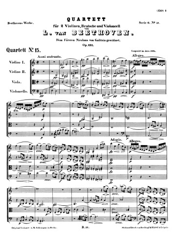 String Quartet No.15