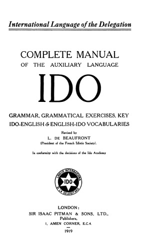 Complete Manual of Auxiliary Language IDO