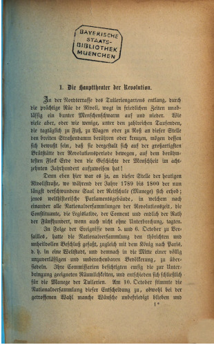 Pariser Zustände während der Revolutionszeit von 1789-1800