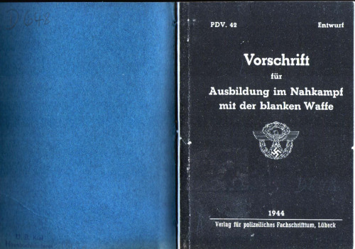 Reichsführer SS - 1944 - Ausbildung im Nahkampf mit der blanken Waffe