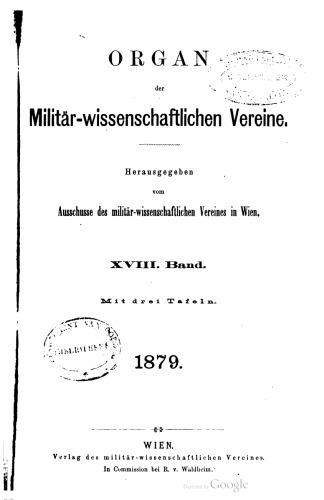 Organ des militär-wissenschaftlichen Vereins