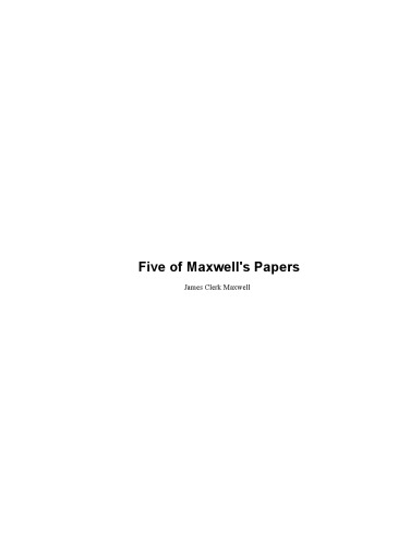 5 James Maxwell Papers