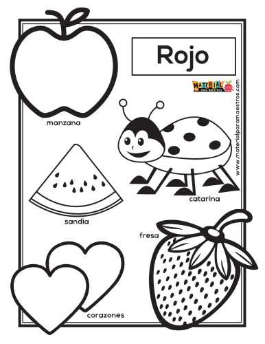 Fichas para trabajar los colores