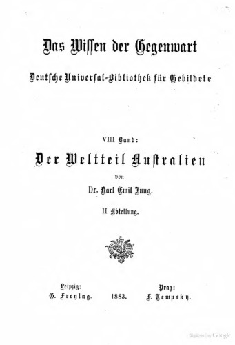 Der Weltteil Australien