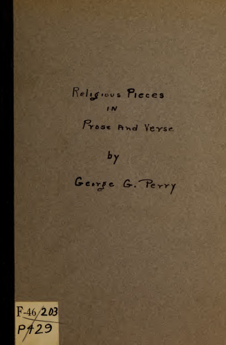 Religious Pieces in Prose and Verse