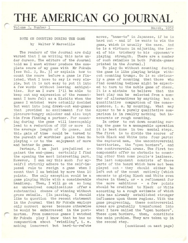 The American Go Journal
