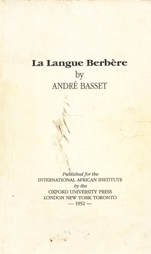 La langue berbère